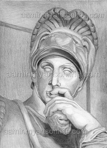 *Guuliano Medici* classical artwork pencil style print