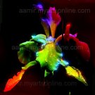 *Star Iris* Natural linen CANVAS artwork mixed media classical style
