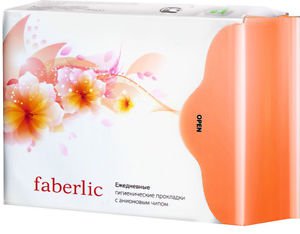Everyday Sanitary Pads with Anion chip ( tourmaline stone ) from Faberlic