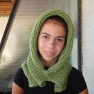 Hand knitted ladies scarf - hat - collar