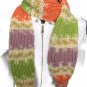 Soft and warm hand knit children's scarf with pompons. Free Shipping!