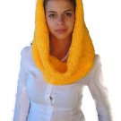 Soft and warm hand knit infinity circle lady's scarf cablle collar cowl