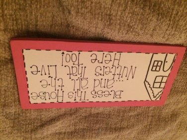 Crazy house plaque