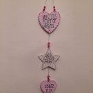 Hearts and star hanger