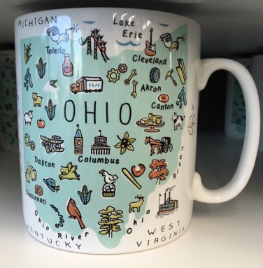 Jumbo Ohio Mug Coffee Tea 27 oz Mug