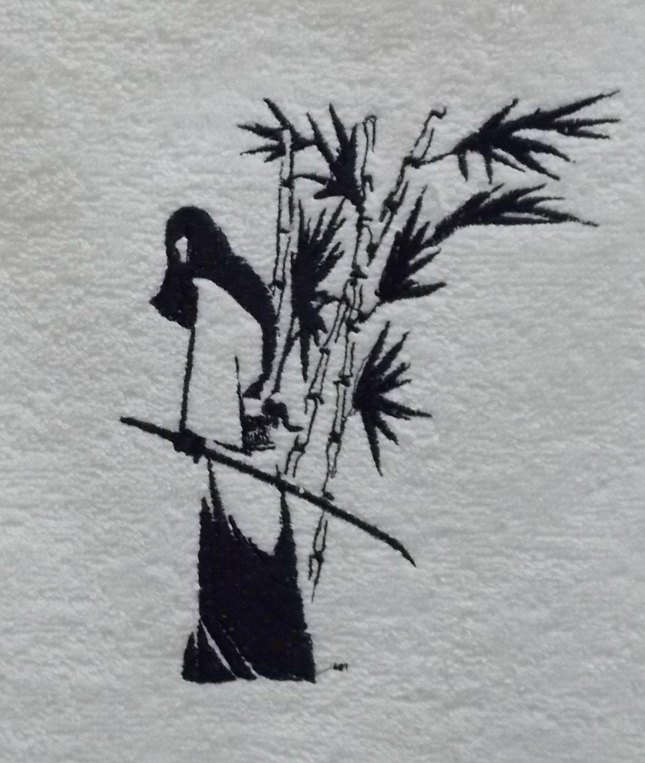 Samurai Embroidered Towel
