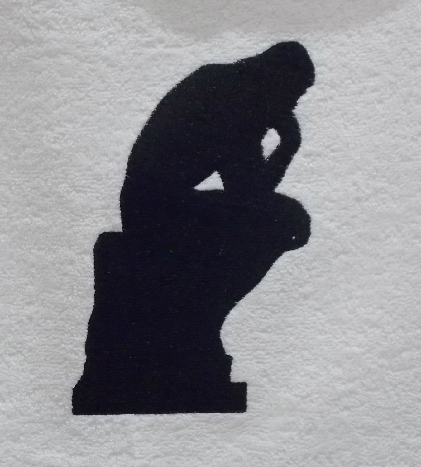 Thinker with Chess Embroidered Towels