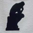 Thinker with Chess Embroidered Towels