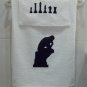 Thinker with Chess Embroidered Towels