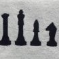 Thinker with Chess Embroidered Towels