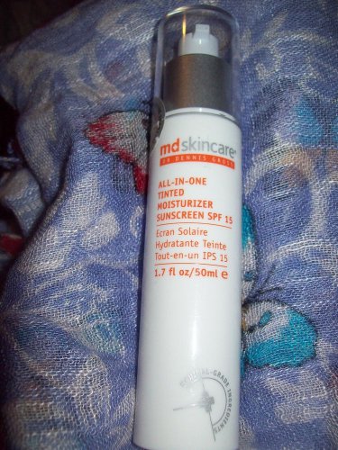 md dr dennis gross all in one tinted moisturizer sunscreeb spf 15 shade deep