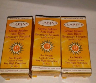 Clarnis sun wrinkle control cream Moisturiser face cream spf15 8g x3