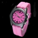 Silicone Jelly Gel Quartz Analog Sports new Watch #426 Free shipping