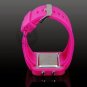 Pink Luxury Mirror Face Sport Style LED new Watch #414
