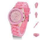 New Geneva Crystal Jelly Gel Silicon new Watch #408 free shipping