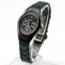 New Black Stainless Quartz Womens Watch #71 Free shipping