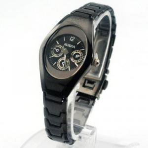 New Black Stainless Quartz Womens Watch #71 Free shipping