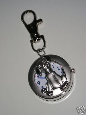 NEW Round Dog Key Ring Pocket Watch #401 Free shipping