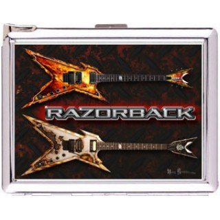 H5S474 Cigarette Case with lighter Instrument Guitar Picture Free shipping