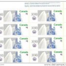 Canada 1976 Summer Olympic Games $1 Stamps Block of 8 mnh