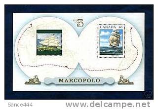 Canada Stamps Marco Polo Mini Sheet M N H
