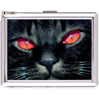 H5S669 Cigarette Case with lighter Cat Animal Picture Free shipping