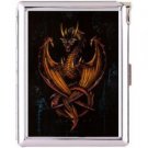 H5S134 Cigarette Case with lighter Skull Dragon Picture Free shipping