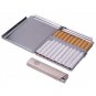 H5S134 Cigarette Case with lighter Skull Dragon Picture Free shipping