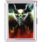 H5S132 Cigarette Case with lighter Skull Dragon Picture Free shipping