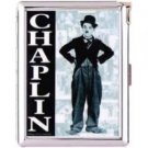 H5S127 Cigarette Case with lighter Charlie Chaplin Picture Free shipping