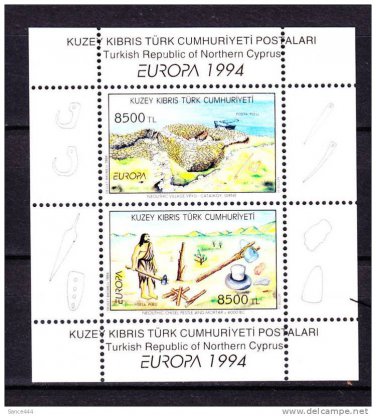 Cyprus Turkey Europa 1994 MNH SS