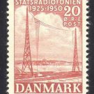 DENMARK 317 mnh 1950 RADIO BROADCASTING