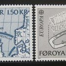FAROE EUROPA 1982 mnh