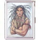 H5S428 Cigarette Case with lighter American Native Picture Free shipping
