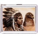 H5S431 Cigarette Case with lighter American Native Picture Free shipping