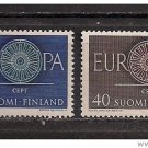 Finland Europa 1960 mnh Scott 376-7