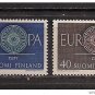 Finland Europa 1960 mnh Scott 376-7