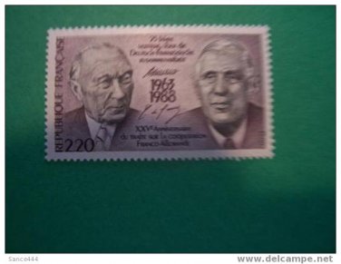 FRANCE 2086 mnh FRANCO-GERMAN COOPERATION TREATY