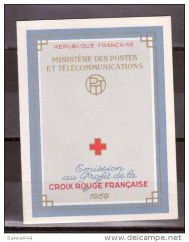 FRANCE B337a mnh booklet Red Cross 1959