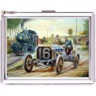 H5S649 Cigarette Case with lighter Racing Vintage Pic Free shipping