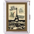 H5S407 Cigarette Case with lighter Paris France Picture Free shipping