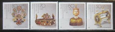 German 1988 gold artifacts jewels gems minerals mnh