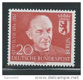 GERMANY Berlin 9N164 MNH 1958 Otto Suhr Mayor