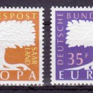 GERMANY SAAR Europa 1957 mnh
