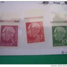 Germany 704,708,710 mnh Heuss