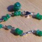 Natural Emerald Sterling Silver Bracelet (Handmade)