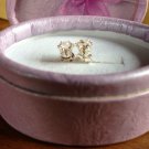 Natural Blush Morganite Sterling Silver Earrings (Handmade)