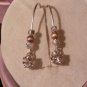 Natural Pink Blush Morganite Sterling Silver Earrings (Handmade)