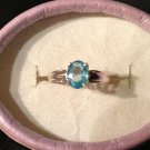 Natural Paraiba Apatite Sterling Silver Ring (Handmade)