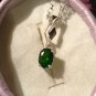 Natural Chrome Diopside Sterling Silver Necklace (Handmade)